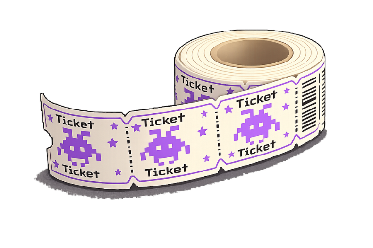 Pixel Play ticket roll